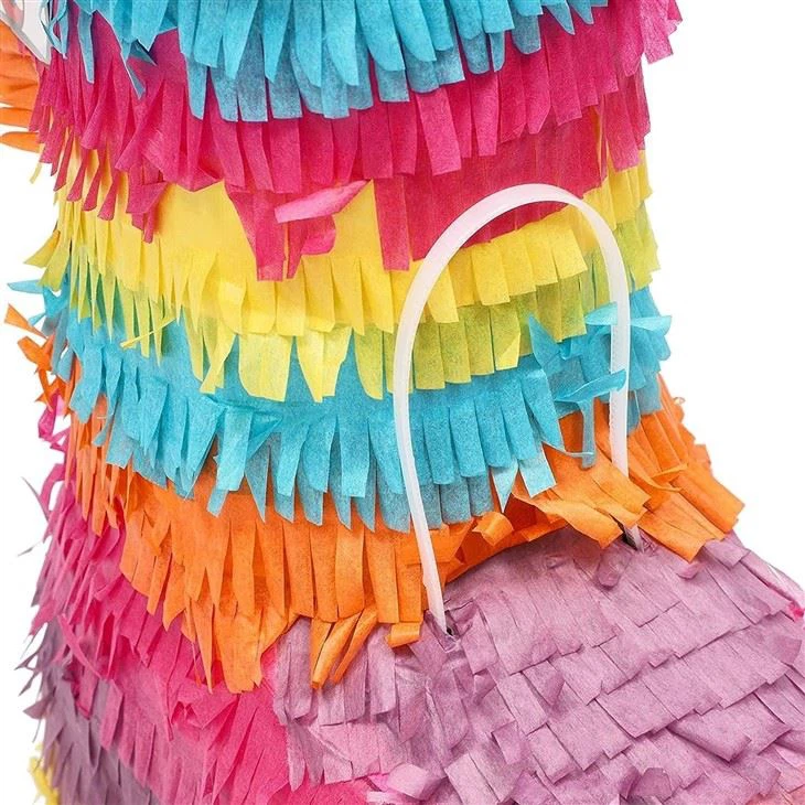 Rainbow Bull Pinata For Cinco De Mayo Party Decorations, Mexican Fiesta Supplies